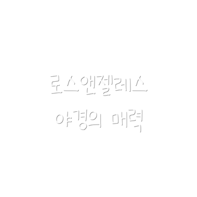 로스앤젤레스 야경의 매력
