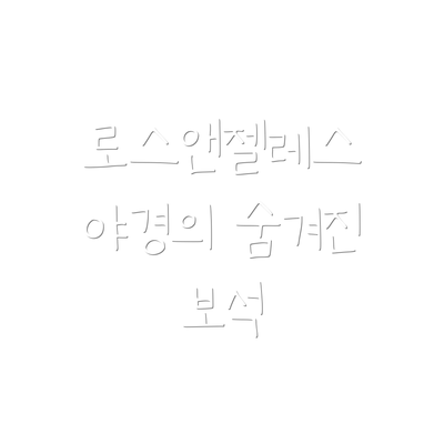로스앤젤레스 야경의 숨겨진 보석