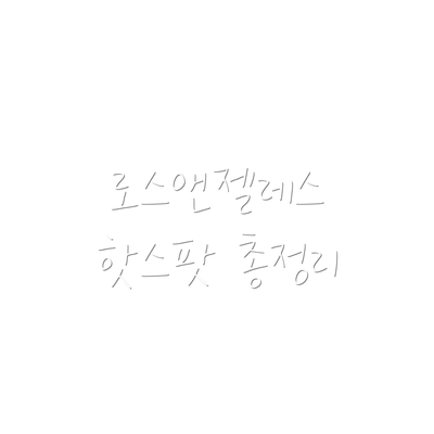 로스앤젤레스 핫스팟 총정리