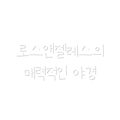 로스앤젤레스의 매력적인 야경