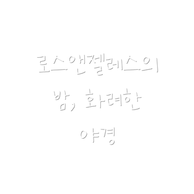 로스앤젤레스의 밤, 화려한 야경