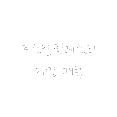 로스앤젤레스의 야경 매력