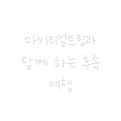 마이리얼트립과 함께 하는 후속 여행