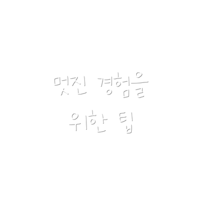 멋진 경험을 위한 팁