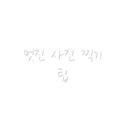 멋진 사진 찍기 팁