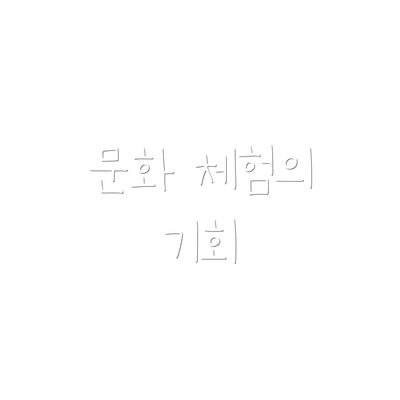 문화 체험의 기회