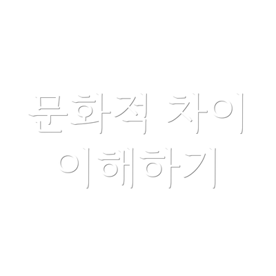 문화적 차이 이해하기