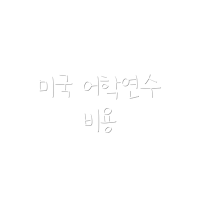 미국 어학연수 비용