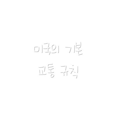 미국의 기본 교통 규칙