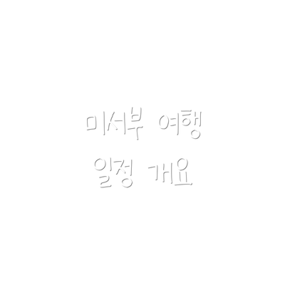 미서부 여행 일정 개요