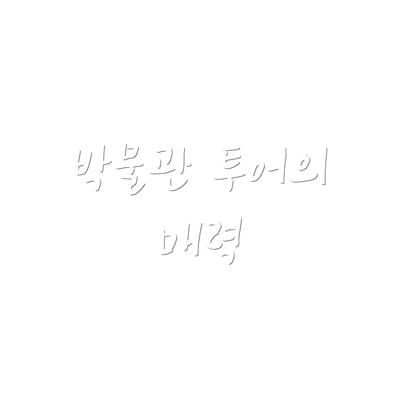 박물관 투어의 매력
