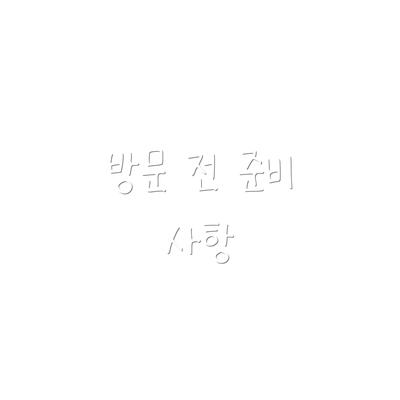 방문 전 준비 사항