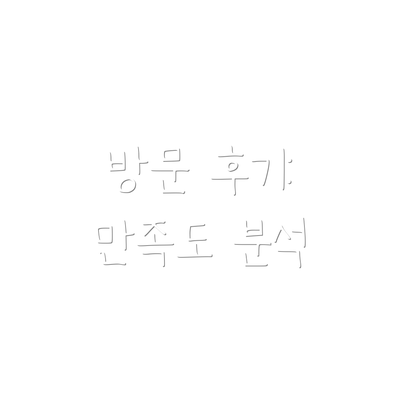 방문 후기: 만족도 분석