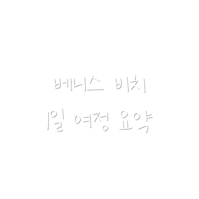 베니스 비치 1일 여정 요약