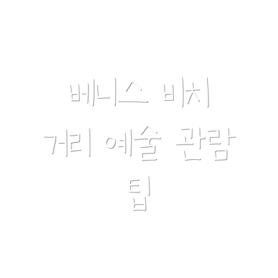 베니스 비치 거리 예술 관람 팁