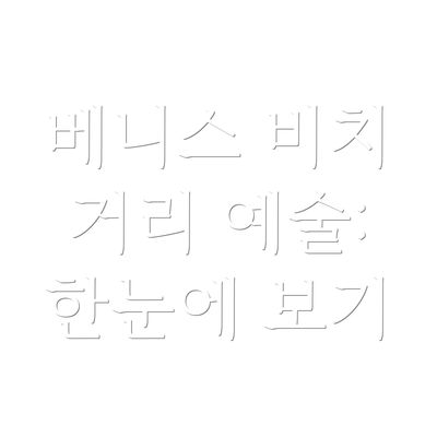 베니스 비치 거리 예술:  한눈에 보기