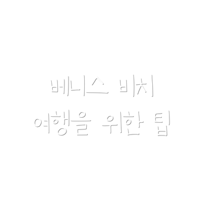베니스 비치 여행을 위한 팁