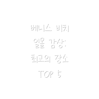 베니스 비치 일몰 감상: 최고의 장소 TOP 5