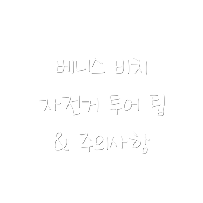 베니스 비치 자전거 투어 팁 & 주의사항