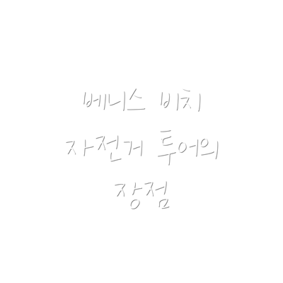 베니스 비치 자전거 투어의 장점