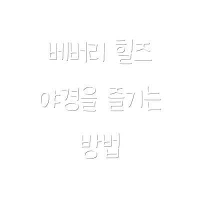 베버리 힐즈 야경을 즐기는 방법