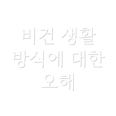 비건 생활 방식에 대한 오해