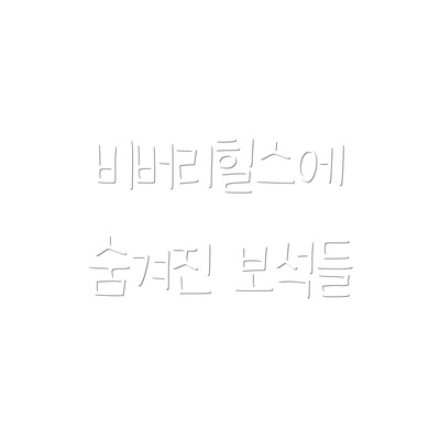 비버리힐스에 숨겨진 보석들