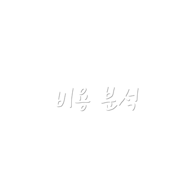 비용 분석