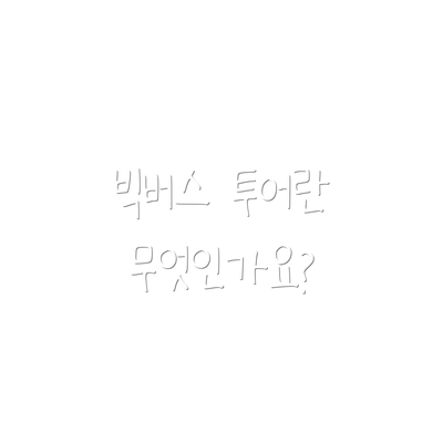 빅버스 투어란 무엇인가요?