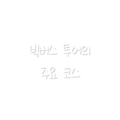 빅버스 투어의 주요 코스