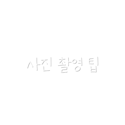 사진 촬영 팁