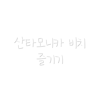 산타모니카 비치 즐기기