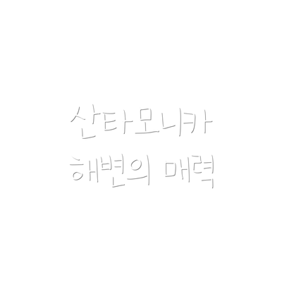 산타모니카 해변의 매력