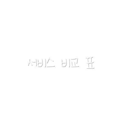 서비스 비교 표