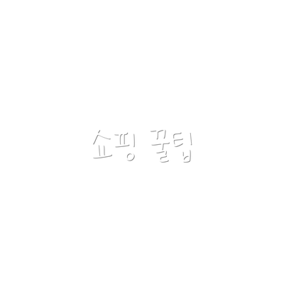 쇼핑 꿀팁