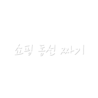 쇼핑 동선 짜기