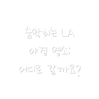 숨막히는 LA 야경 명소: 어디로 갈까요?