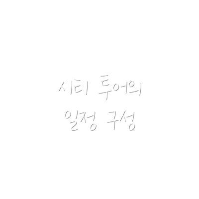 시티 투어의 일정 구성