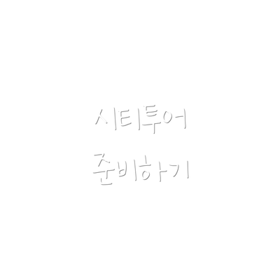 시티투어 준비하기