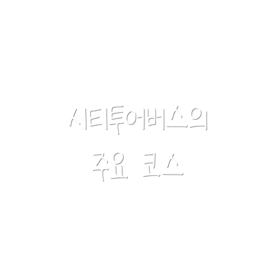시티투어버스의 주요 코스