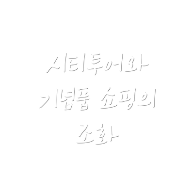 시티투어와 기념품 쇼핑의 조화