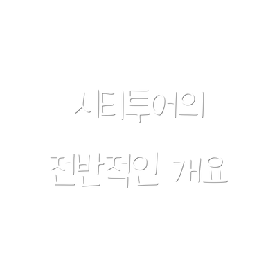 시티투어의 전반적인 개요
