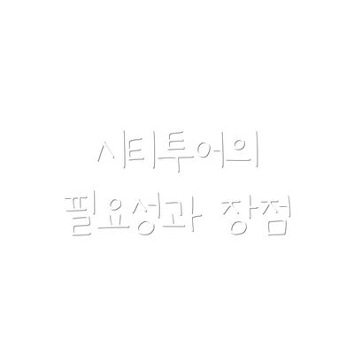 시티투어의 필요성과 장점