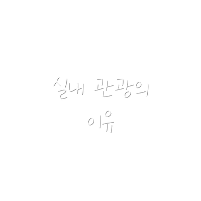 실내 관광의 이유