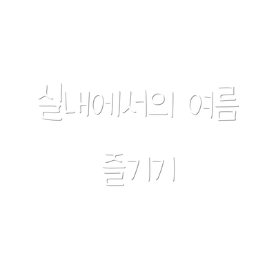 실내에서의 여름 즐기기