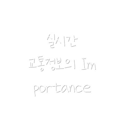 실시간 교통정보의 Importance