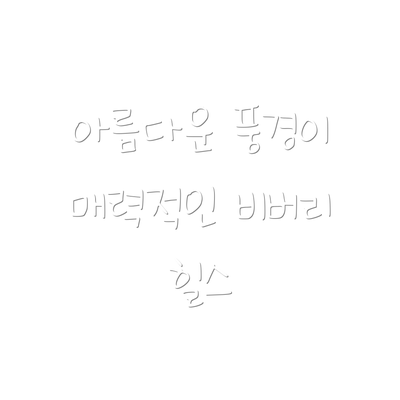 아름다운 풍경이 매력적인 비버리 힐스