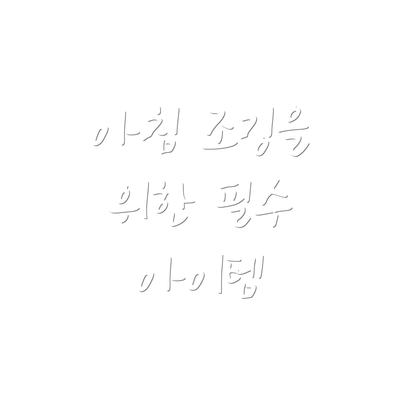 아침 조깅을 위한 필수 아이템