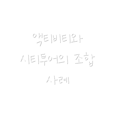액티비티와 시티투어의 조합 사례