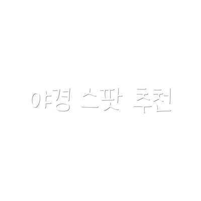 야경 스팟 추천